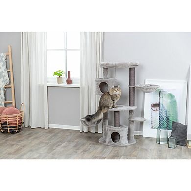 Anna Plush & Sisal Cat Tree Scratching Posts Condos Hammocks Perches Cat Toy