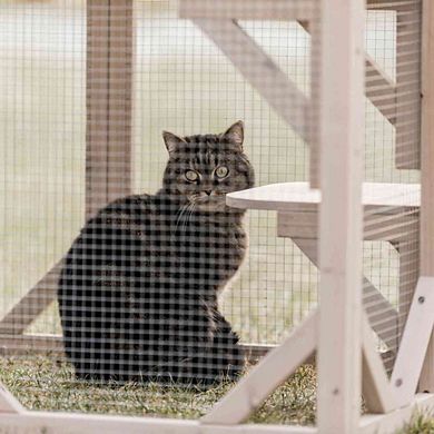 Natura Weatherproof Wooden Cattery with 3 Perches