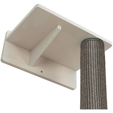 Wall Set 1 Wall Mounted Sisal Cat Scratching Post with Ledge