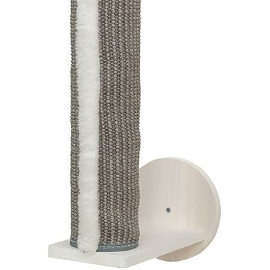 Wall Set 1 Wall Mounted Sisal Cat Scratching Post with Ledge