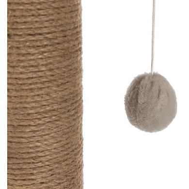 Valencia Plush & Sisal 3-Level 28" Cat Tree with Scratching Posts & Condo