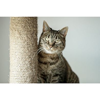 Altea Plush 3-Level Cat Tree with Sisal Scratching Posts & Cat Toy