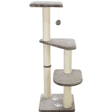 Altea Plush 3-Level Cat Tree with Sisal Scratching Posts & Cat Toy