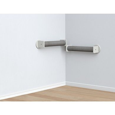 Wall Set 5 Wall Mounted Cat Perch System with 2 Scratching Posts for Corners