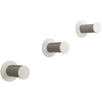 Wall Set 3 Wall Mounted Sisal Cat Perch System with 3 Scratcher Step