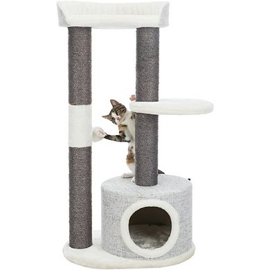 Pilar Plush & Sisal 3-Level 39.4" Cat Tower, Scratching Posts, Condo, Cat Toy