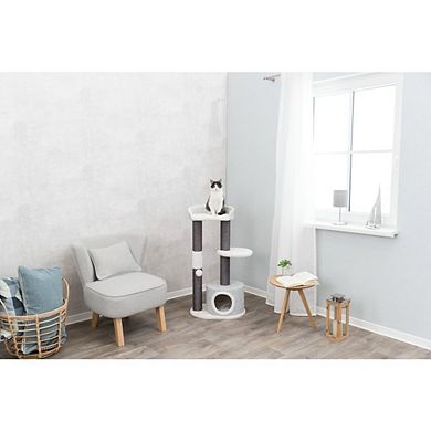 Pilar Plush & Sisal 3-Level 39.4" Cat Tower, Scratching Posts, Condo, Cat Toy
