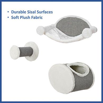Liam Multi-Level Wall Mounted Cat Perch-Lounge Set