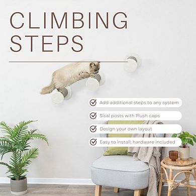 XXL Multi-Level Wall Mounted Cat Perch-Step, 3 Piece Set