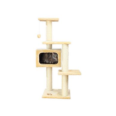 Palamos Plush & Sisal 4-Level Cat Tree with Scratching Posts & Condo