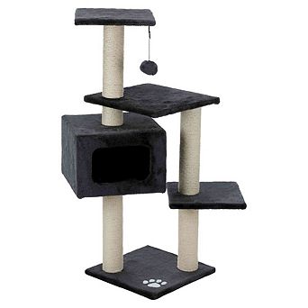 Palamos Plush & Sisal 4-Level Cat Tree with Scratching Posts & Condo