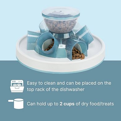 Tunnel Slow Feeder for Cats, Interactive Cat Toy, Pet Food Dispenser