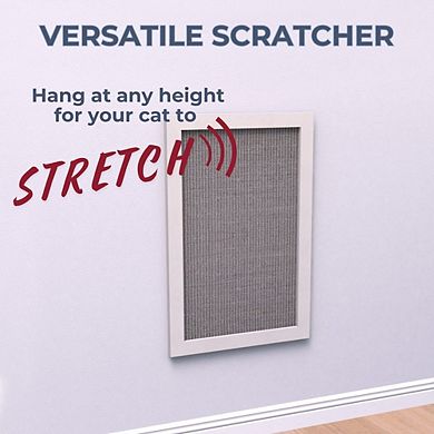 Wall Mount Scratching Board, Vertical Scratching Mat, Sisal Cat Scratcher
