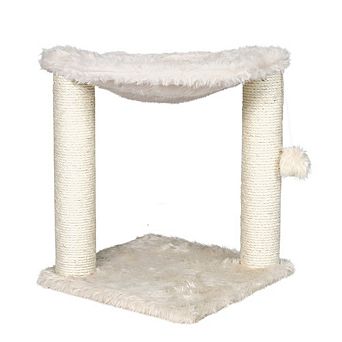 Baza Jute 19.7" Cat Scratching Posts with Hammock & Hanging Cat Toy