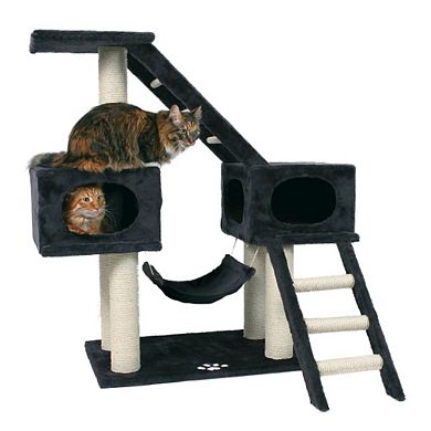 Malaga Sisal 3-Level Cat Tree with Scratching Posts, Condos & Ladders