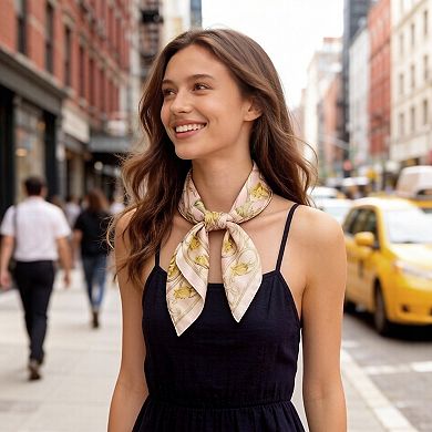 Womens Geometric Square Scarf Modern Checkerboard Print Fashion Neck Wrap
