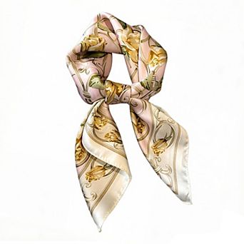 Womens Geometric Square Scarf Modern Checkerboard Print Fashion Neck Wrap