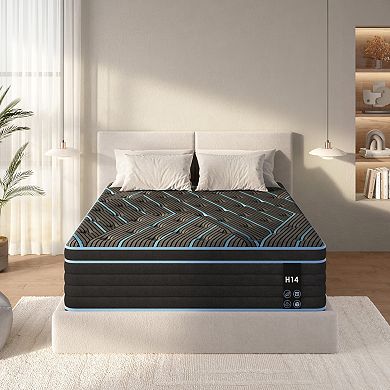 GOODSILO Hybrid Pocket Spring Mattress with Memory Foam Comfort Layer