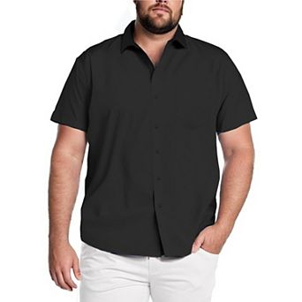 COOFANDY Big and Tall Shirts for Men Lightweight Casual Button Up Shirts Wrinkle Free Dress Shirts
