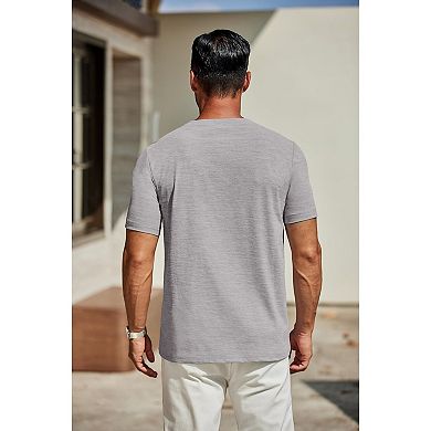 COOFANDY Men' T Shirts Short Sleeve Soft V Neck T-Shirt Casual Basic Summer Tee Tops