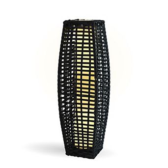 Techko Outdoor Hikari Bamboo-Style Solar Floor Lamp