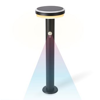Techko Solar Metal Round Motion Pathway Light