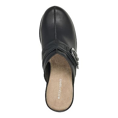 Easy Spirit Polly Women's Slip-On Casual Clogs with Buckle Detail