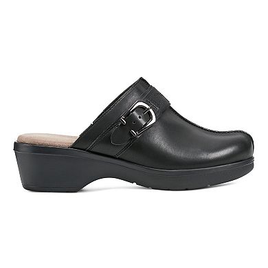 Easy Spirit Polly Women's Slip-On Casual Clogs with Buckle Detail