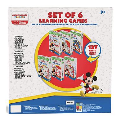 Disney's Mickey 6-Piece Learning Games Wooden Puzzles & Flashcards Set
