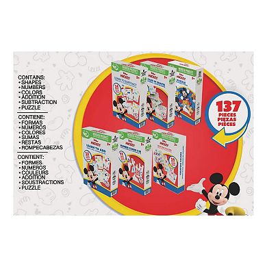 Disney's Mickey 6-Piece Learning Games Wooden Puzzles & Flashcards Set