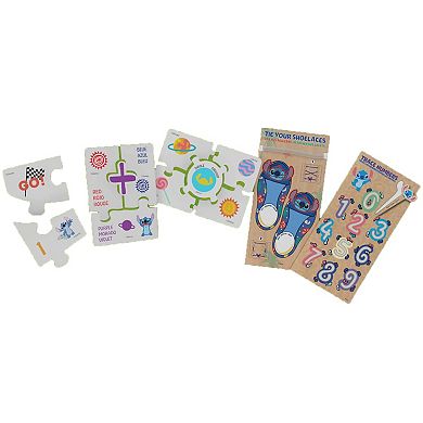 Disney's Stitch 5-Piece Educational Games Wooden Puzzle Set