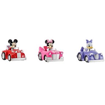 Disney's Mickey Mouse, Minnie Mouse & Daisy 3-Pack Pull-Back Toy Cars