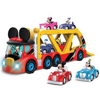 Disney's Mickey Mouse 19-Inch Vehicle Hauler Light & Sounds Toy Truck Set