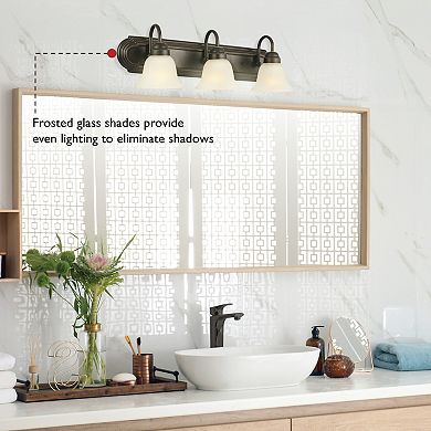 Design House Allante 3-Light Dimmable Vanity Light Fixture