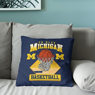 Michigan Wolverines NCAA 2026 Basketball Champs Throw Pillow