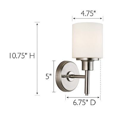 Design House Aubrey Transitional 1-Light Dimmable Indoor Wall Light