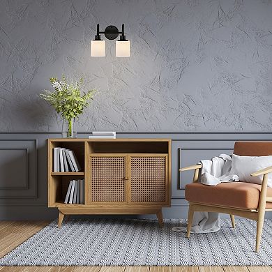 Design House Aubrey Transitional 2-Light Dimmable Indoor Wall Light