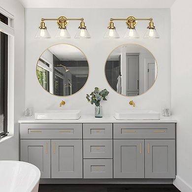 Design House Augustin Transitional Indoor Dimmable 3-Light Bathroom Vanity Light Fixture