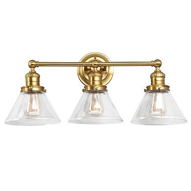 Design House Augustin Transitional Indoor Dimmable 3-Light Bathroom Vanity Light Fixture