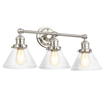 Design House Augustin Transitional Indoor Dimmable 3-Light Bathroom Vanity Light Fixture