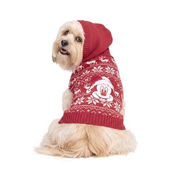 Disney's Mickey Mouse Hooded Nordic Pet Sweater
