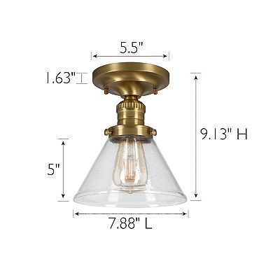 Design House Augustin Transitional 1-Light Indoor Dimmable Ceiling Light