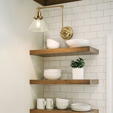 Design House Augustin Swing Arm Wall Mount 1-Light Indoor Wall Sconce