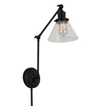 Design House Augustin Swing Arm Wall Mount 1-Light Indoor Wall Sconce