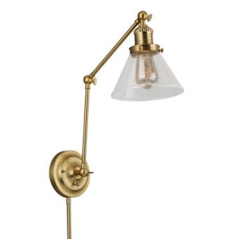 Design House Augustin Swing Arm Wall Mount 1-Light Indoor Wall Sconce