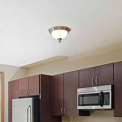 Design House Bristol Traditional 2-Light Indoor Flush Mount Dimmable Ceiling Light