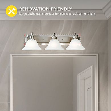 Design House Bristol Dimmable 3-Light Vanity Light