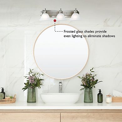 Design House Bristol Dimmable 3-Light Vanity Light