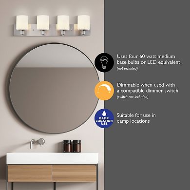 Design House Dane Traditional 4-Light Indoor Dimmable Vanity Light