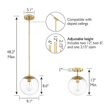 Design House Modern Dimmable Pendant Light